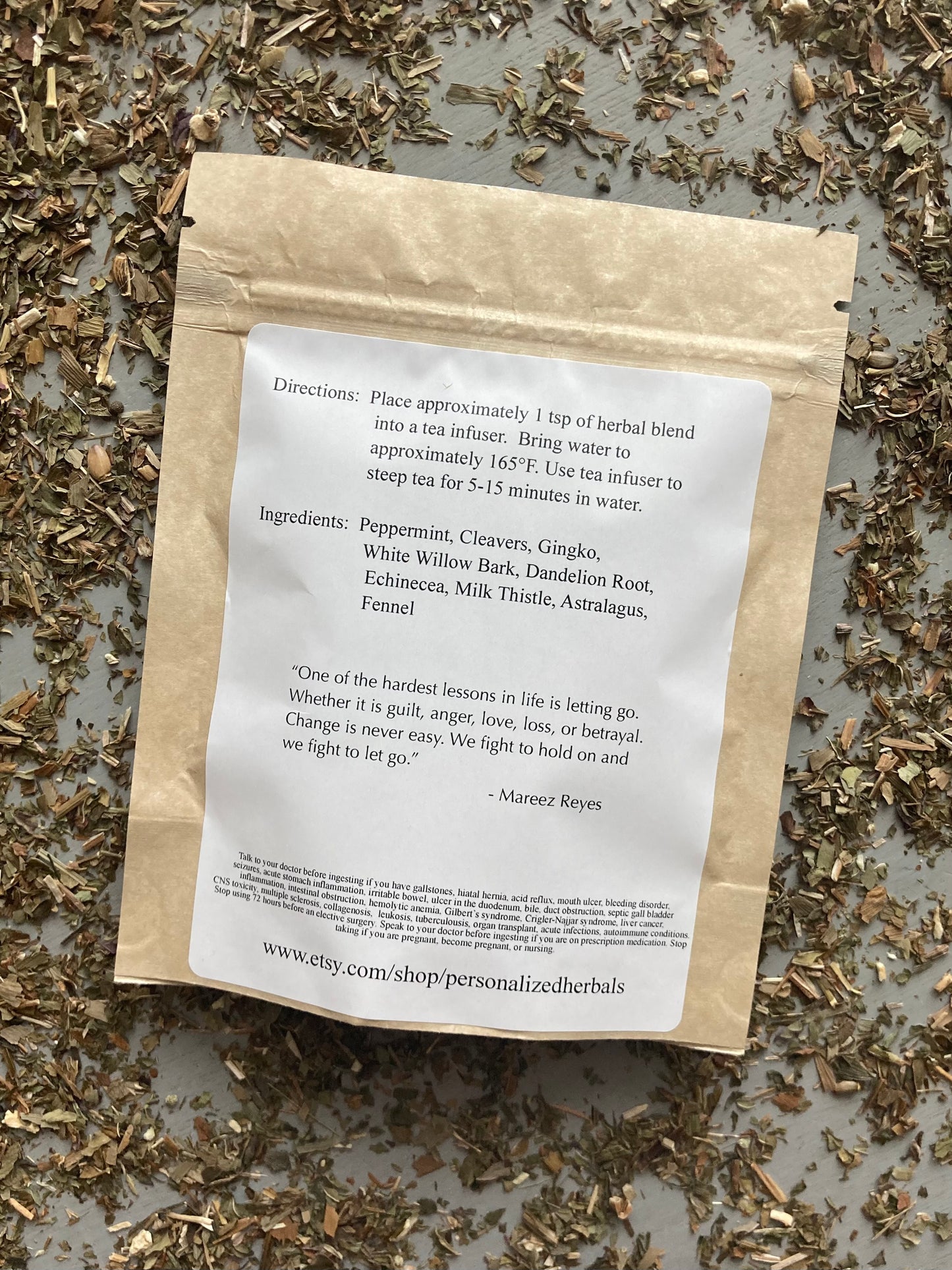 Herbal Tea Blend To Support Bodily System Flow